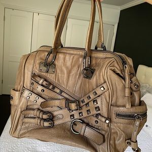 Brown leather bag